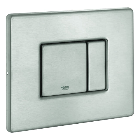 Grohe - Abdeckplatte 42374 mit Drucktaste edelstahl