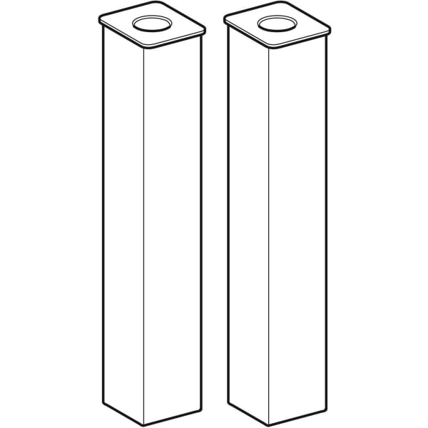 Geberit Vertriebs - Set Füße, H:23cm chrom