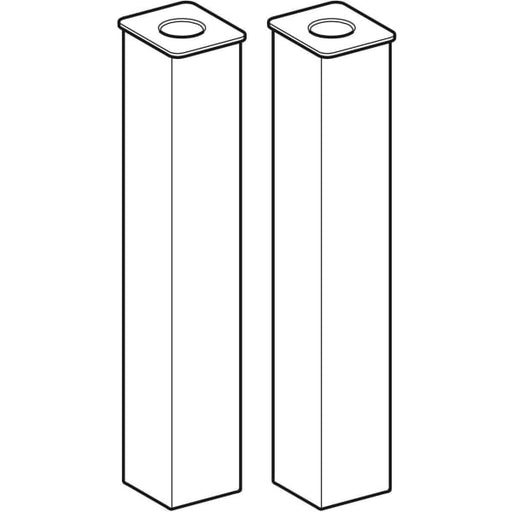 Geberit Vertriebs - Set Füße, H:23cm chrom