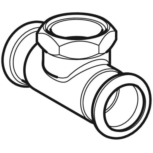Geberit Vertriebs - Kupfer G T-Stück Abgang: IG Durchmesser: 28 - 3/4 - 28mm, # 34739