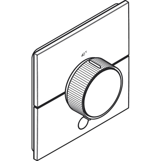 Hansgrohe - Thermostat UP Axor ShowerSelect ID HighFlow FS 1 Verbraucher eckig chr