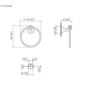 Dornbracht - Handtuchring, rund MADISON 83200361 chrom