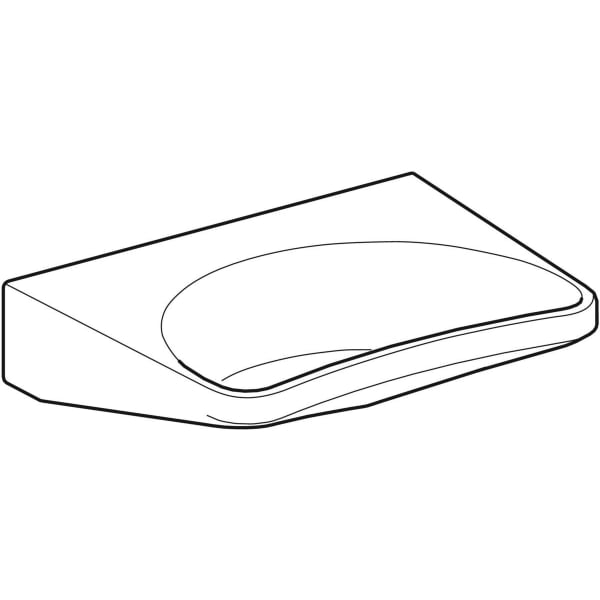 Geberit Vertriebs - Waschtisch PARACELSUS 251060 640x490mm weiß Ktect