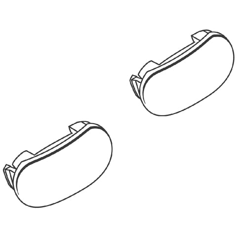 Grohe - Abdeckplatte 02490P0M für Grohtherm 3000 Griff mattchrom (2 Stück)