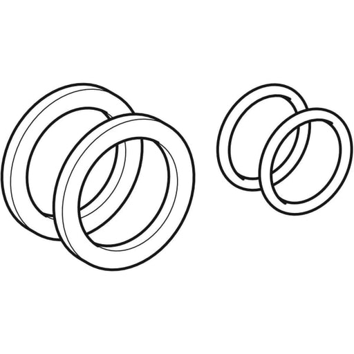 Geberit Vertriebs - Mepla Dichtungsset EPDM/PE-LD d50 bestehend aus 2x O-Ring und Scheibe