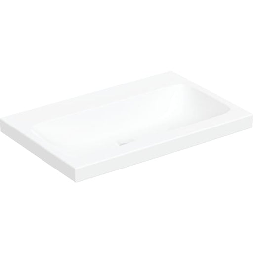 Geberit Vertriebs - iCon Light Aufsatzwaschtisch 70x48cm ohne Hahnloch, ohne Überlauf, weiß