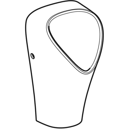 Geberit Vertriebs - Narva Urinal, wasserlos Abgang nach hinten, weiß, KeraTect