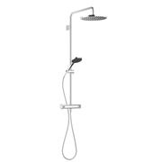Dornbracht - Showerpipe mit Brause-Thermostat Regenbrause D.300mm, platin gebürstet