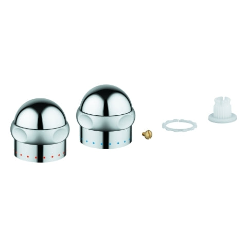 Grohe - Griff SENTOSA 45538 1/2 Markierung blau chrom/mattchrom
