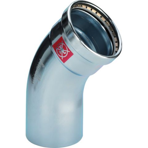 Viega - Bogen 45 Grad PRESTABO 1126.1XL 88,9mm Stahl verzink