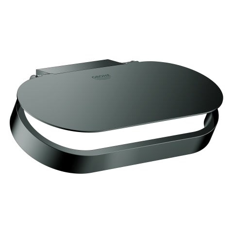 Grohe - WC-Papierhalter SELECTION 41069 mit Deckel hard graphite