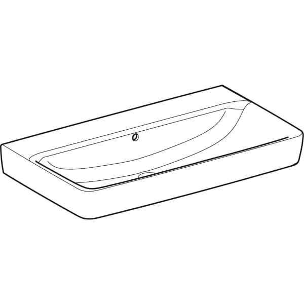 Geberit Vertriebs - RENOVA Plan Waschtisch, 85x48cm o. Hl., m. Ül., weiß, NEU