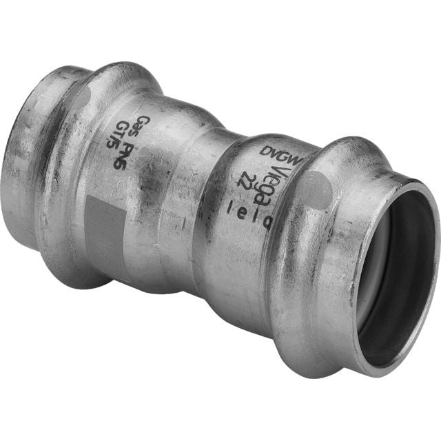 Viega - Muffe SANPRESS Inox G 0215 Gas 22mm Edelstahl