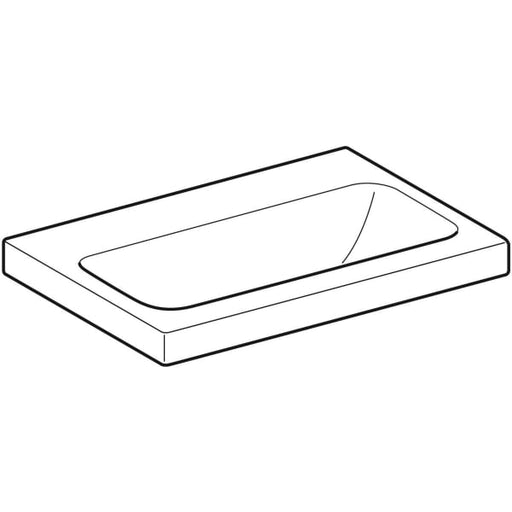 Geberit Vertriebs - iCon Light WT 60x42cm, verk. Ausld. ohne Hahnloch, ohne Ül., weiß, KeraTect