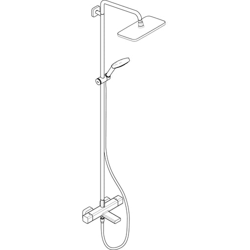 Hansgrohe - Showerpipe CROMA E 280 1jet chrom mit Wannenthermostat