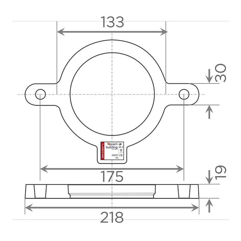 Fornatis - Auflagerung DN80 für Fallrohrstütze