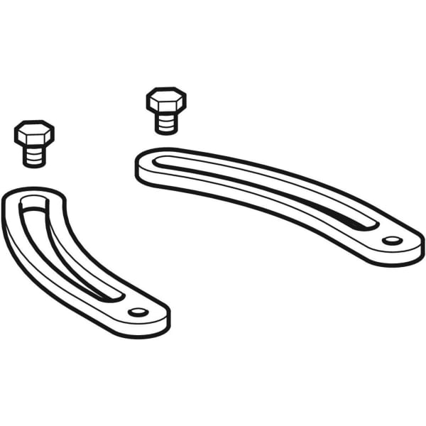 Geberit Vertriebs - variable Halter ( 1 Paar ) 554015 zu Urinal Centaurus