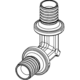 TECE SE - TECEflex Kst.-Winkelkupplung 20 x 20mm # 737020
