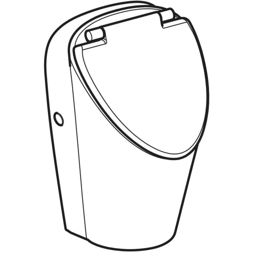 Geberit Vertriebs - Renova S Urinal mit Deckel, Zul. hi. Abgang hinten od. unten, weiß, KeraTect