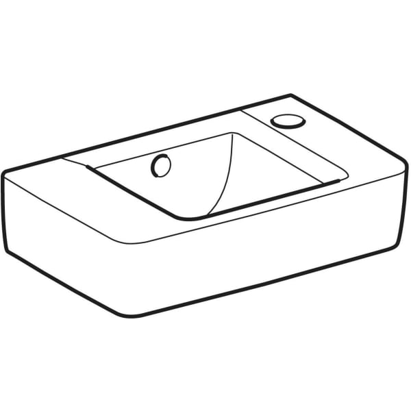 Geberit - Handwaschbecken RENOVA PLAN 272140 400x250mm weiß