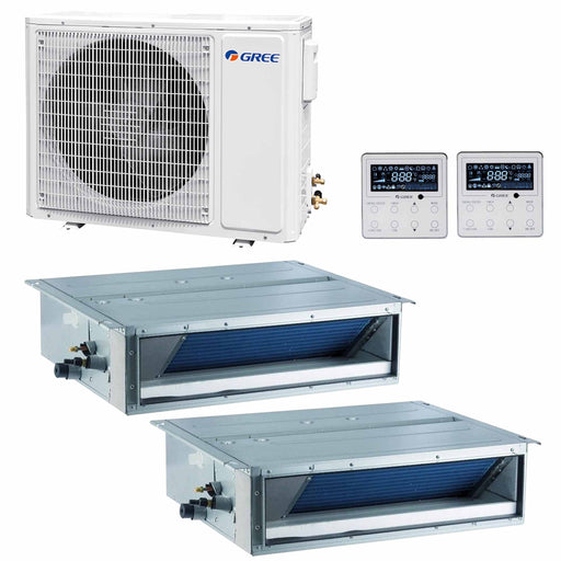 Gree - Kanalgerät Multisplit Klimaanlage (2 × Kanalgerät + Außeneinheit)