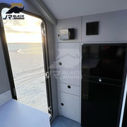 Black Rhino - Camping Caravan – Leichter Pop-Up Wohnwagen Camper mit Aluminium-Karosserie, 2–4 Schlafplätze
