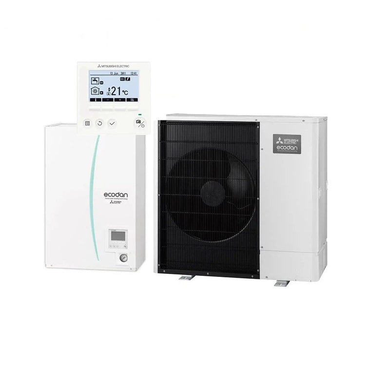 Mitsubishi Electric - Split Wärmepumpe Set 6,0 kW Heizen Ecodan Power Inverter mit Hydromodul PUZ-WM60VAA + ERPX-YM9D