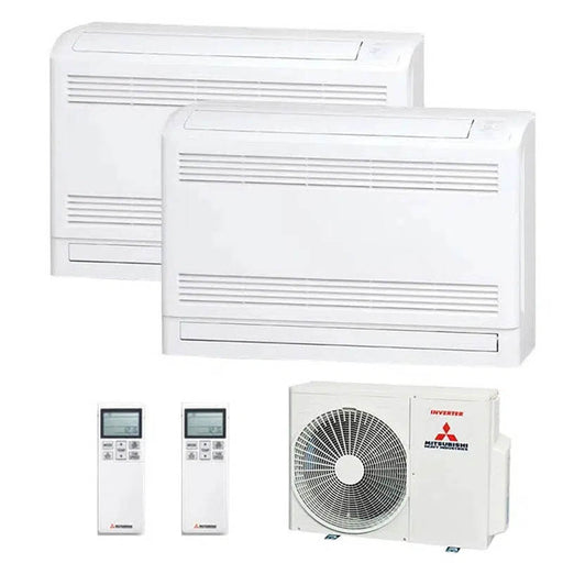 Mitsubishi Heavy - Set 2x Truhengeräte 3,5 kW - SRF35ZS-W + Außengerät SCM60ZS-W R32 Klimaanlage