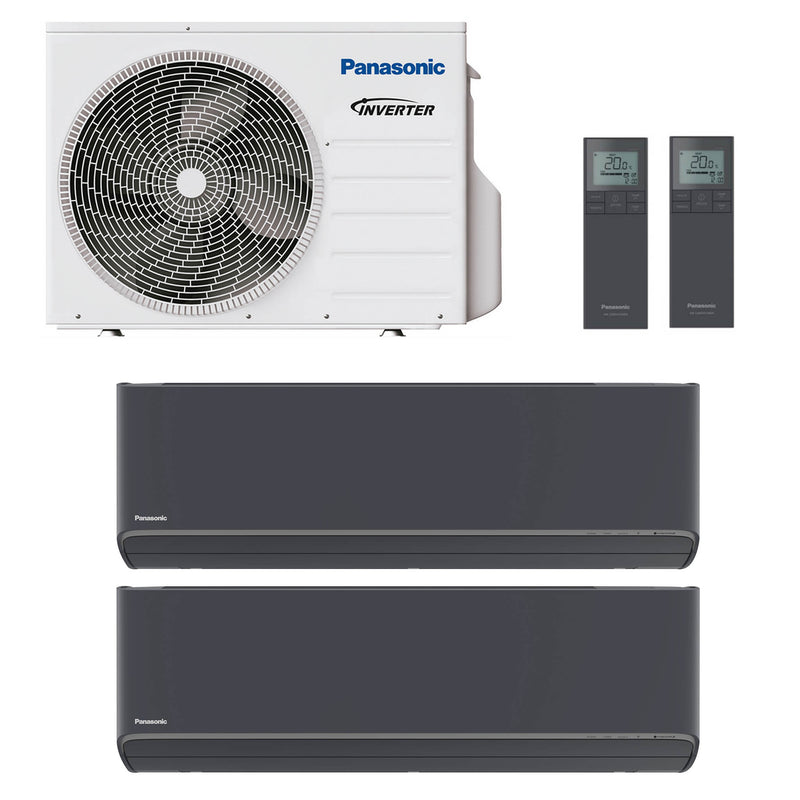 Panasonic Etherea XZ CKEW Graphitgrau Multisplit-Klimaanlage 2× Wandgerät