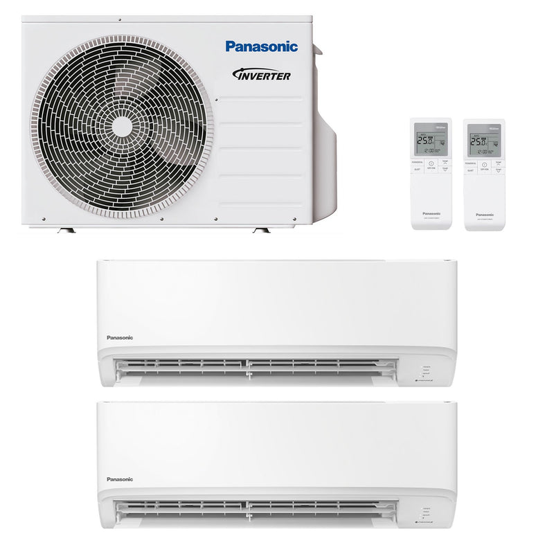 Panasonic TZ CKEW Ultrakompakt Multisplit-Klimaanlage 2× Wandgerät