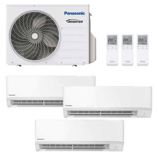 Panasonic TZ CKEW Ultrakompakt Multisplit-Klimaanlage 3× Wandgerät