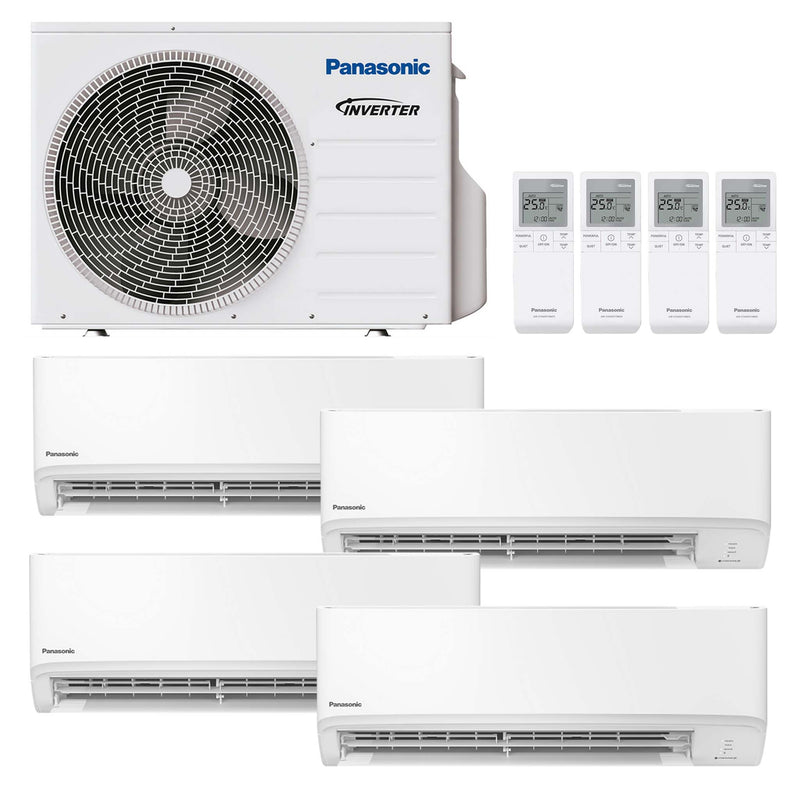 Panasonic TZ CKEW Ultrakompakt Multisplit-Klimaanlage 4× Wandgerät