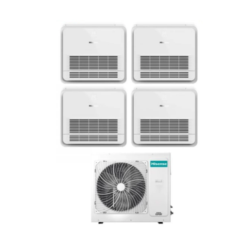 Hisense Truhengerät Multisplit Klimaanlage für 4 Räume