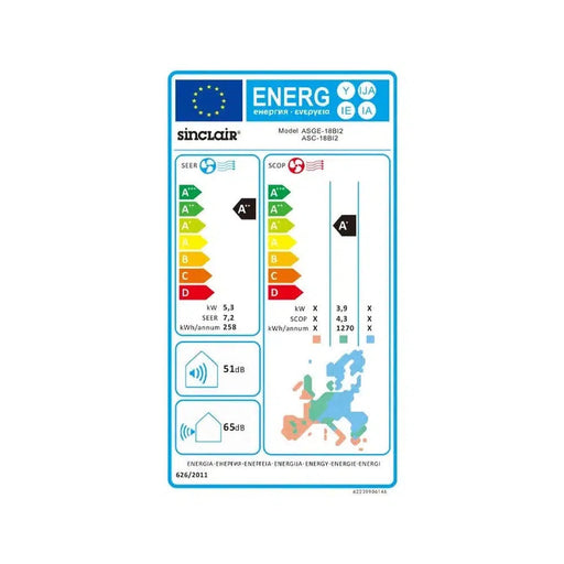 Sinclair - Kanalgerät Set 10,0 kW - ASD-36BI + Außengerät ASGE-36BI R32 Klimaanlage