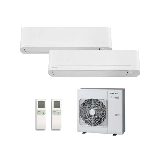 Toshiba - Seiya 2 – Multisplit-Klimaanlage (2 × Wandgerät + 1 × Außengerät) – 2 Innengeräte