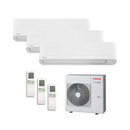 Toshiba - Seiya 2 – Multisplit-Klimaanlage (3 × Wandgerät + 1 × Außengerät) – 3 Innengeräte