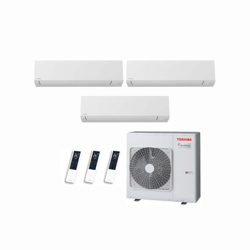 Toshiba - Shorai Edge – Multisplit-Klimaanlage (3 × Wandgerät + 1 × Außengerät) – 3 Innengeräte