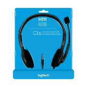 Logitech - Head-Set Headset Stereo H111 sw, Retail