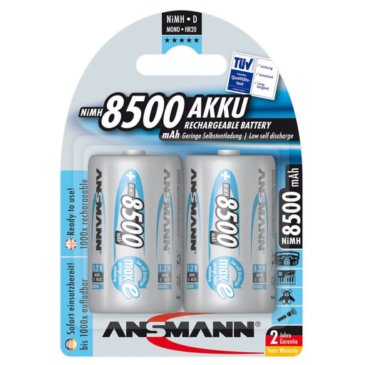 Hückmann - Akku 1,2V Mono D 129997(VE 2) 8500mAh Bli2 Ansmann