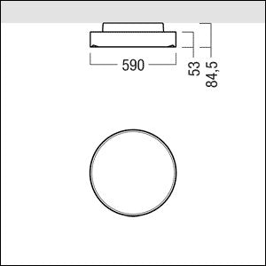 Zumtobel Group - Pendelleuchte LED-Rundleuchte ONDA2 P #42184844 4000K