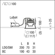 Zumtobel Group - Downlight/Strahler/Flutlicht LED-Einbauleuchte P-INF Q #60817952 4000K
