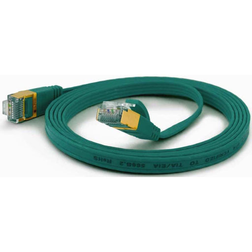 Wantec - Patchkabel Kupfer FTP-Patchkabel Cat.6A gn 7110 gn 15,0m 15m RJ45 1,6x6,5mm