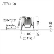 Zumtobel Group - Downlight/Strahler/Flutlicht LED-Downlight PANOS INF #60817245 4000K
