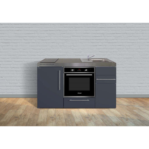 Stengel - Mini-Küche Miniküche Premiumline MPBSG150BOIKFliBreS Schiefergrau
