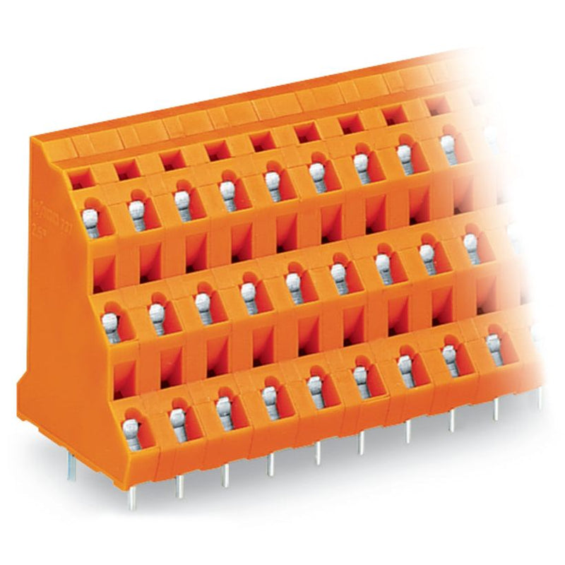 WAGO - Leiterplattenklemme Dreistock-Leiterplattenkl. 737-666 2,5mm² − 8 Stück