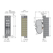 WAGO - Feldbus, Dez. Peripherie - Kommunikations-Modul PotentialblockAufdruck1-24 726-651 dunkelgrau