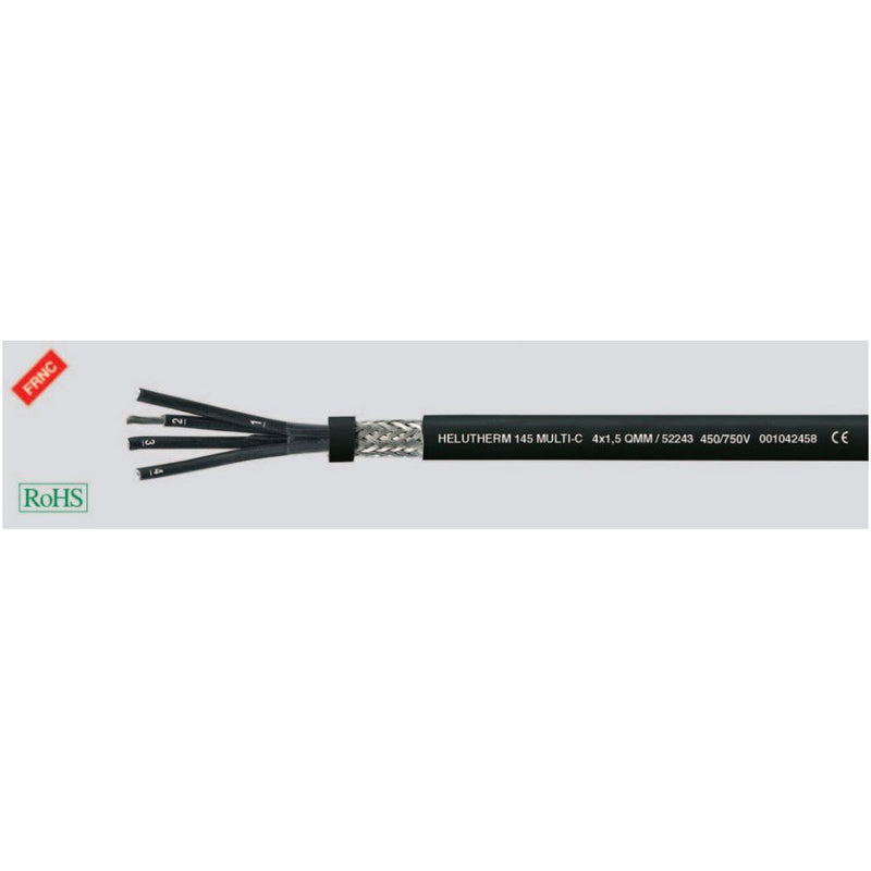 Klimaprime - Energiekabel < 1 kV, für ortsveränderlichen Einsatz HEL HELUTHERM 145MULTI-C 3 145MULTI-C 3X1,5 X1,5 Wärmebestä. Lei