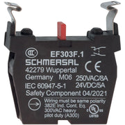Schmersal - Hilfsschalterblock Tastelement EF303F.1 1S+1Ö