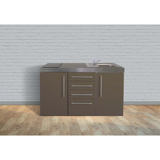 Stengel - Mini-Küche Miniküche Premiumline MPS4MM150GKFliBreSn Mokka metallic