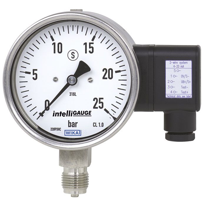 Wika Wiegand - Rohrfedermanometer Rohrfedmano PGT230.100 12798119 60bar LMD30